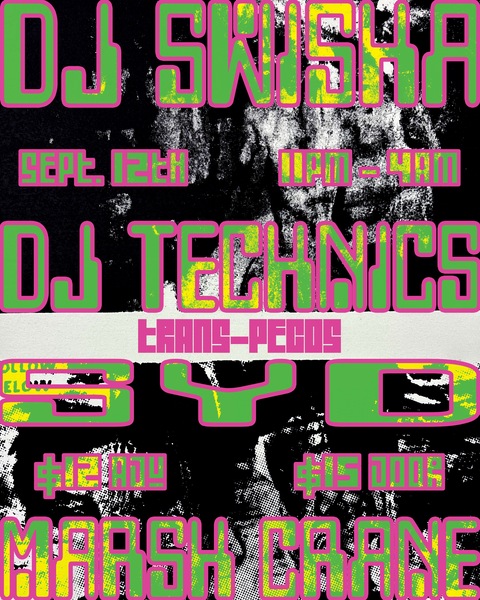 DJ Swisha / DJ Technics / Syd / Marsh Crane Logo