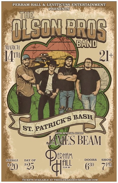 The Olson Bro's Band w/ James Beam at Perham Hall Logo