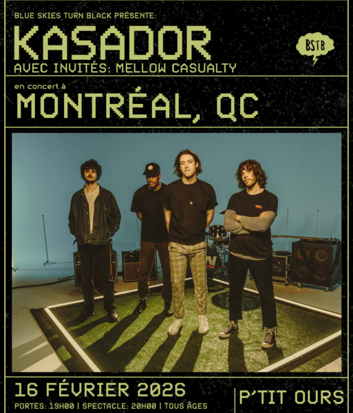 Blue Skies Turn Black présentent: Kasador + Mellow Casualty  Logo