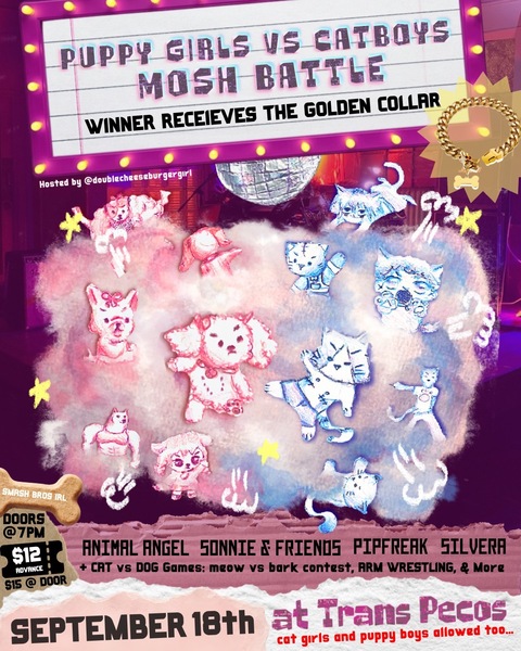 Puppygirls Vs. Catboys Mosh Fight Logo