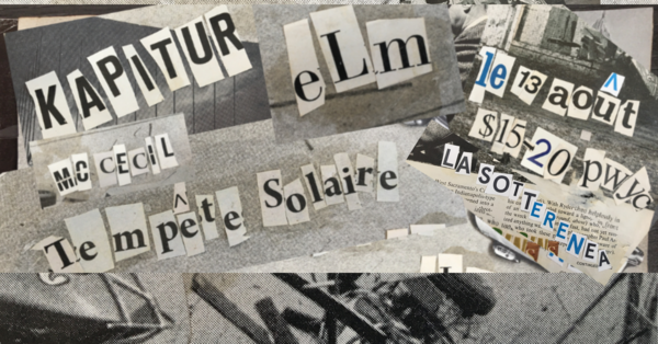 August Catharsis : Kapitur /Tempête Solaire / eLm / MC Cecil Logo