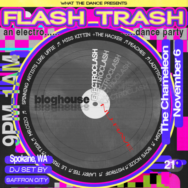 FLASH TRASH: An Electro Dance Party Logo