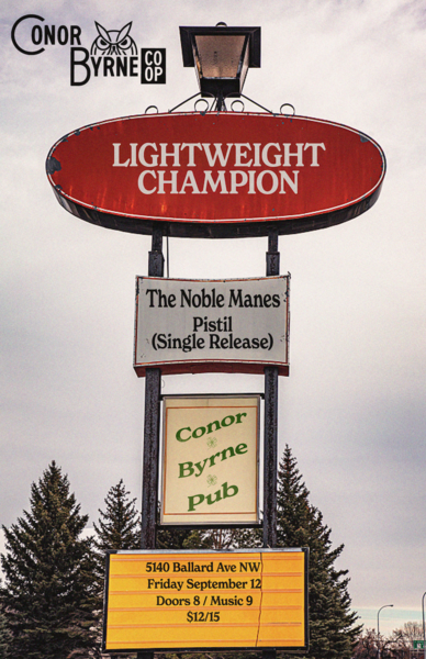 Lightweight Champion, The Noble Manes & Pistil (Single Release) Logo