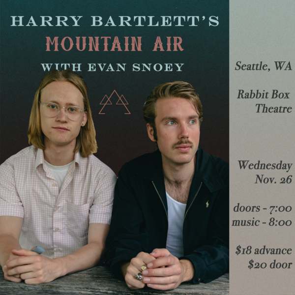 Harry Bartlett's Mountain Air with Evan Snoey Logo