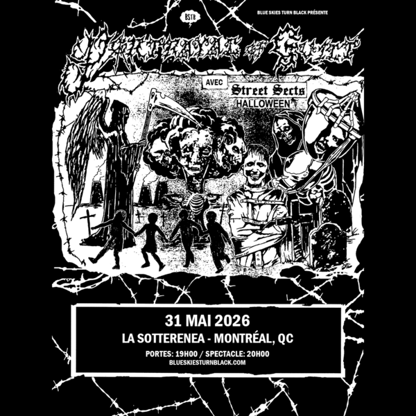 BLUE SKIES TURN BLACK PRÉSENTE: PORTRAYAL OF GUILT + STREET SECTS + HALLOWEEN Logo