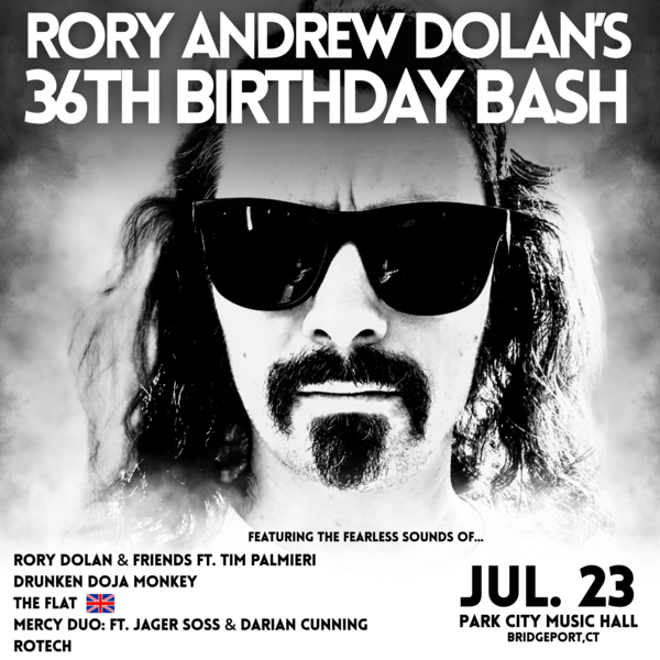 Rory Andrew Dolan's 36th Birthday Bash! Logo