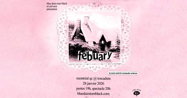 BLUE SKIES TURN BLACK PRÉSENTE: FEBRUARY Logo
