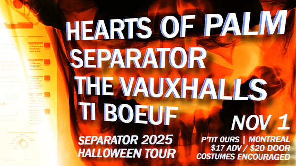 Hearts of Palm, Ti Boeuf, and The Vauxhalls Halloween party at P'tit Ours Logo