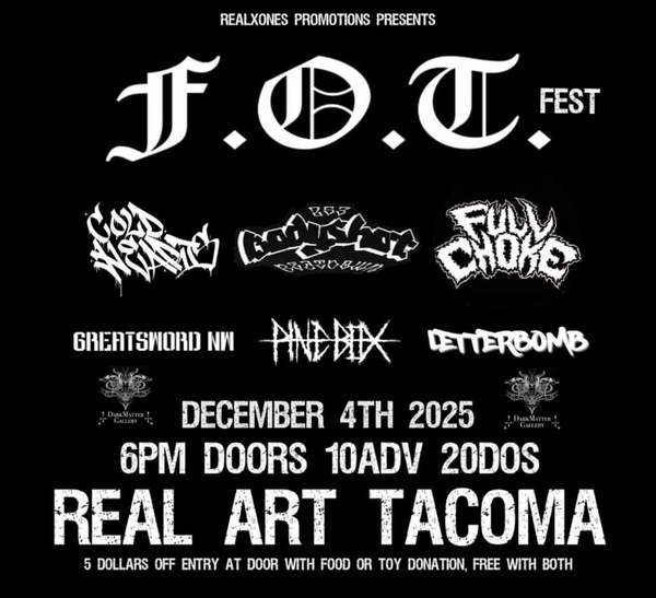 REALXONES PROMOTIONS PRESENTS: FOT Fest Logo
