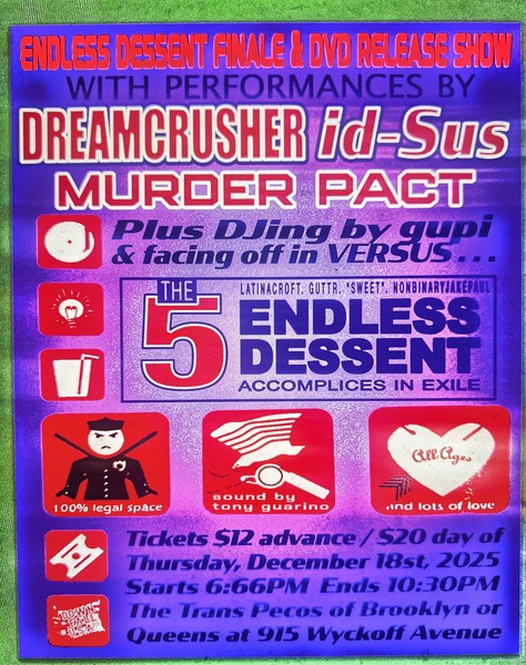7pm- Dreamcrusher, Murderpact, Sweet vs Guttr vs Croft  Logo