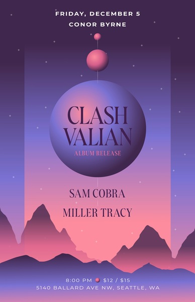Clash Valian (Album Release), Sam Cobra & Miller Tracy Logo