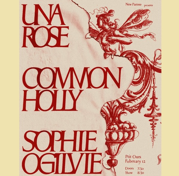 New Partner Presents: Sophie Ogilvie + Common Holly + Una Rose Logo
