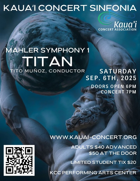 51st Season Gala: Kaua'i Concert Sinfonia - Mahler Symphony No.1 "Titan" Logo