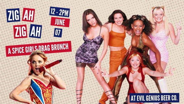 Zig-Ah-Zig-Ah Spice Girls Drag Brunch Logo
