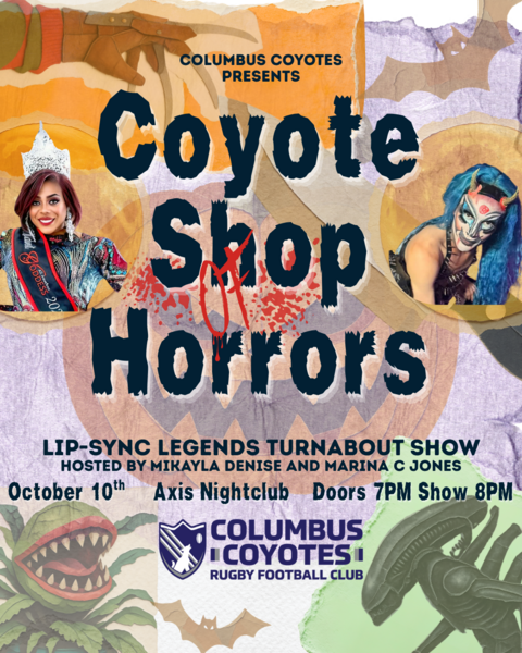 Columbus Coyotes Presents: Coyote Shop of Horrors Logo
