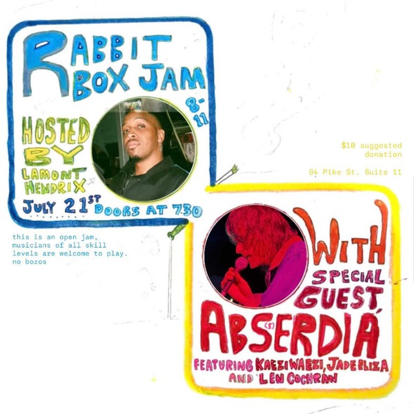 Rabbit Box Jam hosted by Lamont Hendrix Logo