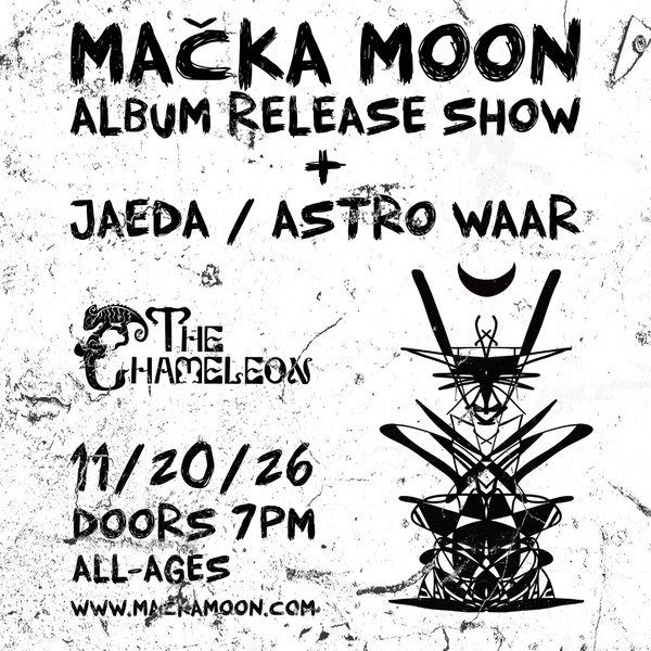 Mačka Moon with Jaeda and Astro Waar Logo