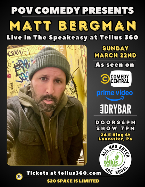 POV Comedy presents Matt Bergman Logo