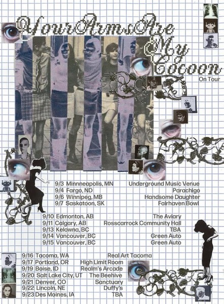 Real Art Tacoma Presents: Your Arms Are My Cocoon, Crime Scene Photos, Circa 40, My Better Half Logo