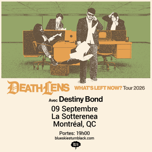BLUE SKIES TURN BLACK PRÉSENTE: DEATH LENS +  DESTINY BOND Logo
