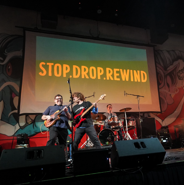 Stop.Drop.Rewind with Tomboy Logo