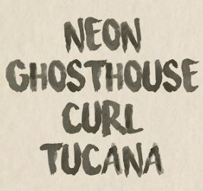 Neon Ghosthouse and Curl Crashing Out Tour with Tucana Logo