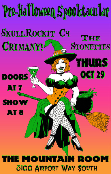 Skullrockit C4, Crimany! & The Stonettes Logo