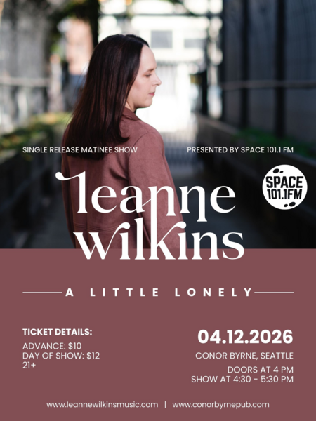 Leanne Wilkins (Single Release) - Matinee Presented by Space 101.1 FM Logo