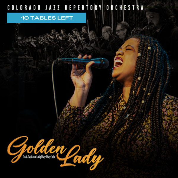 CJRO Album Release Golden Lady with Tatiana LadyMay Mayfield Logo
