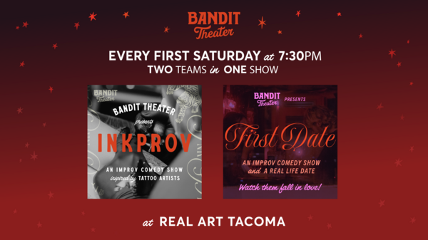 Bandit Theater Presents: First Date & Inkprov Logo