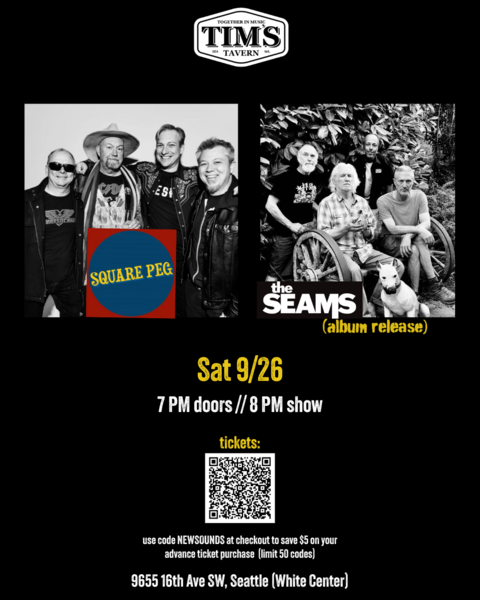 Square Peg // The Seams (album release) Logo