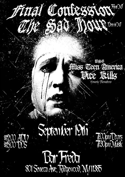 Final Confession / The Sad Hour WSG Miss Teen America & Vice Kills Logo