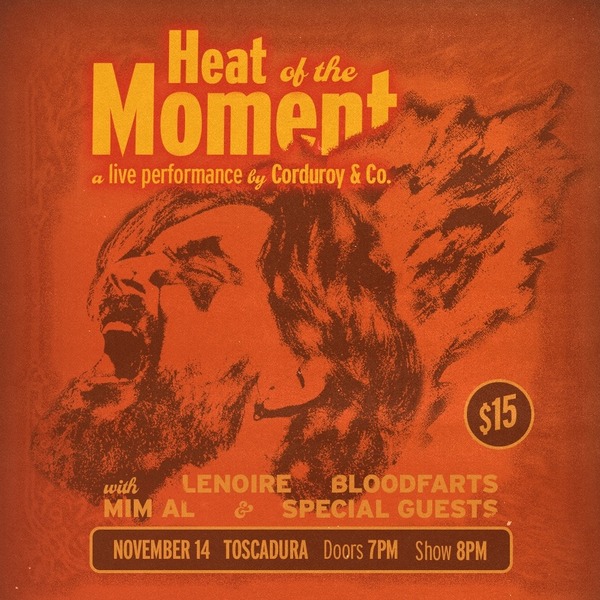 Heat of the Moment: A Live Performance by Corduroy & Co. Logo
