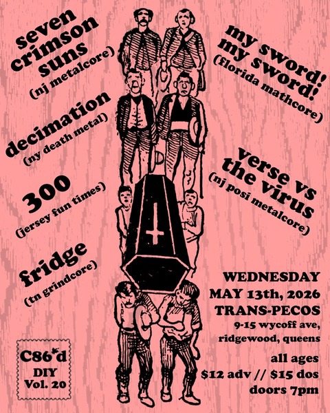 c86'd Vol. 20: Seven Crimson Suns / My Sword! My Sword! / Decimation / Verse vs The Virus / 300 / Fridge Logo