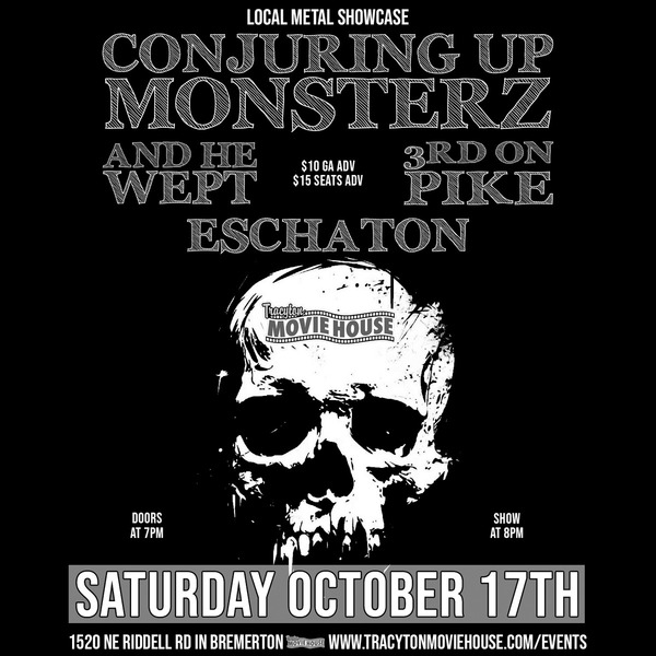 Conjuring Up Monsterz, And He Wept, 3rd On Pike and Eschaton Logo