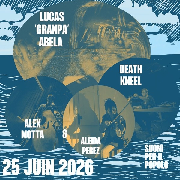 Lucas "Granpa" Abela + Death KNeeel + Alex Motta/ Aleida Perez Logo