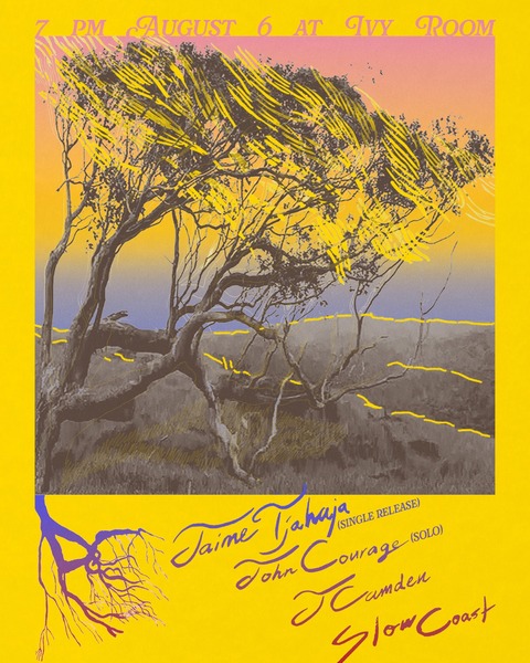 Jaime Tjahaja (single release) + John Courage (solo) + Slow Coast + J Camden Logo