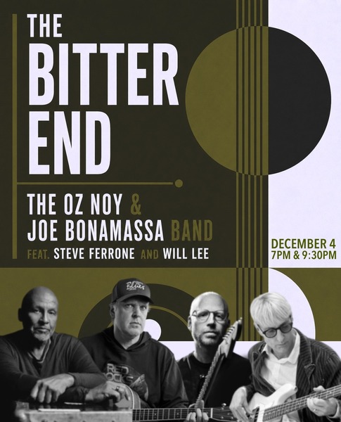 The Oz Noy-Joe Bonamassa Band Feat. Steve Ferrone & Will Lee (late show) Logo