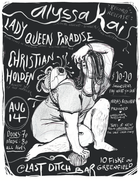 Alyssa Kai, Lady Queen Paradise, and Christian Holden Logo