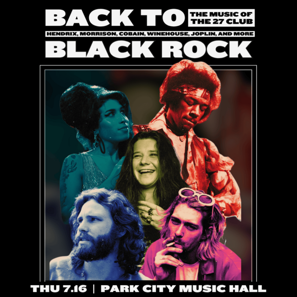 Back to Black Rock: The Music of the 27 Club Logo