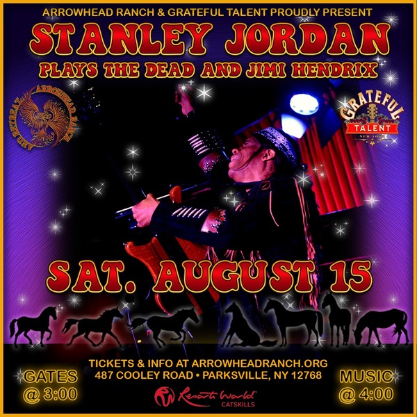 Stanley Jordan Plays Dead and Jimi Logo