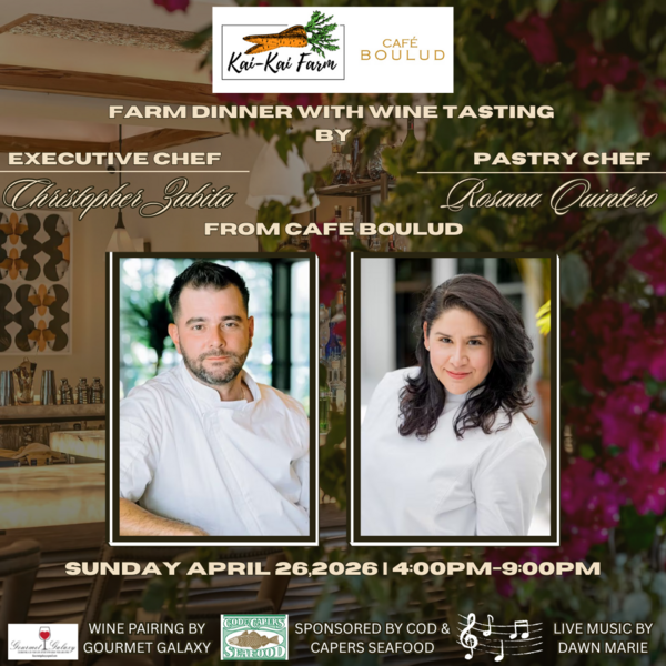 Kai-Kai Farm Dinner with Wine Tasting by Executive Chef Christopher Zabita and Pastry Chef Rosana Quintero Logo