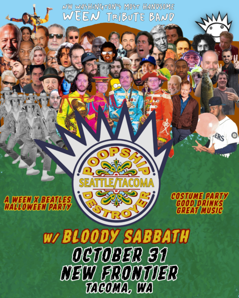 HalloWEEN with POOPSHIP DESTROYER & BLOODY SABBATH Logo