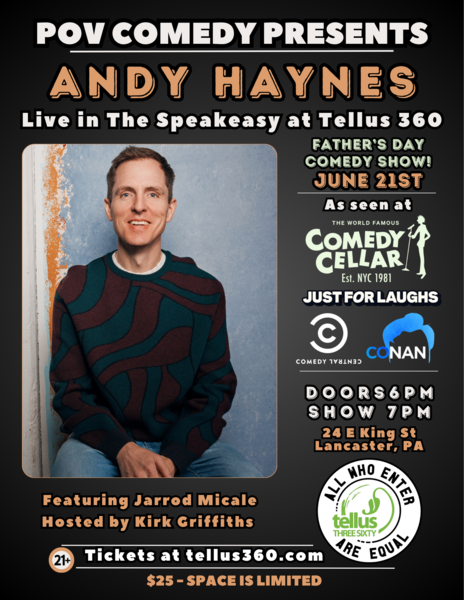 POV Comedy presents Andy Haynes Logo