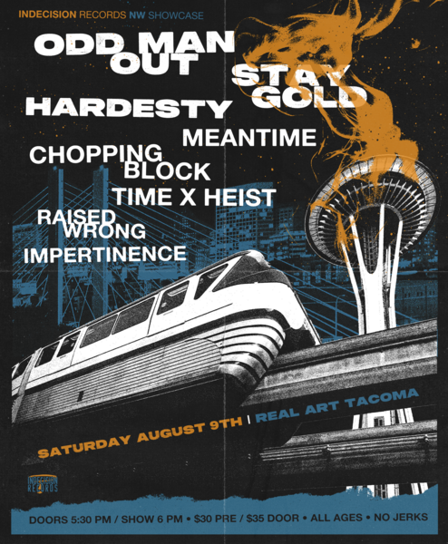 Real Art Tacoma Presents: Indecision Records NW Showcase Logo