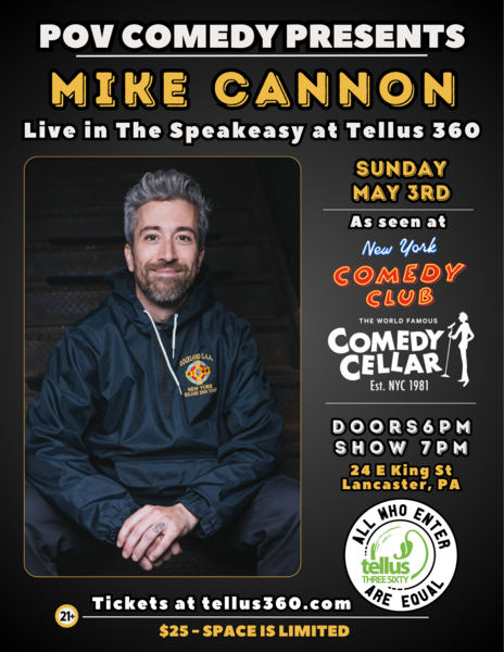 POV Comedy presents Mike Cannon Logo