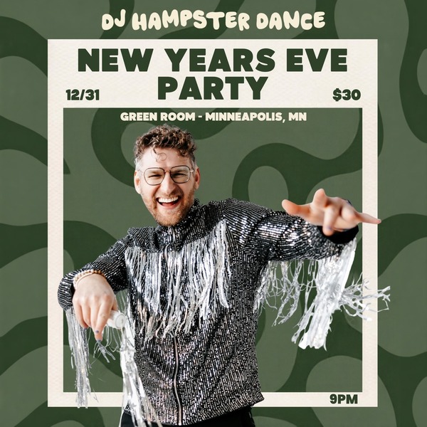 NEW YEARS EVE PARTY w/ DJ Hampster Dance Logo