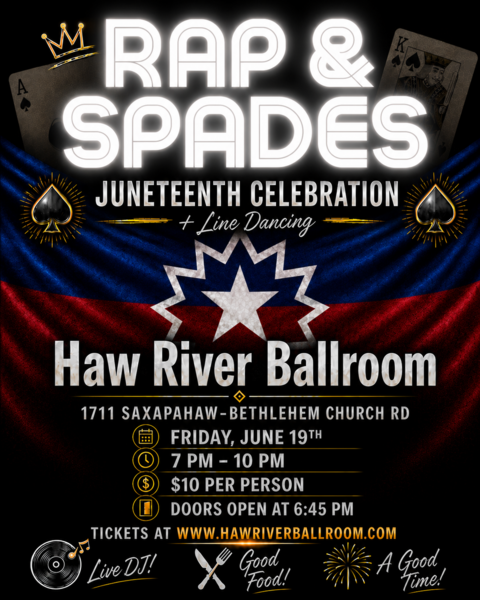 Rap & Spades: Juneteenth Logo