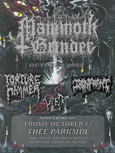 MAMMOTH GRINDER // TORTURE HAMMER // IRON FRONT // LEER Logo