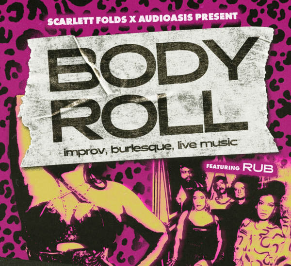 Body Roll: improv, burlesque, live music Logo